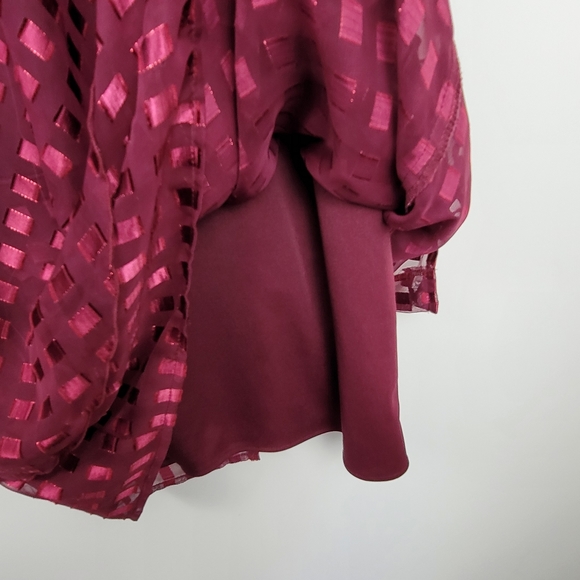 Vintage layered dress with sheer duster size 14 - Picture 9 of 13